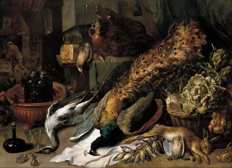 1024px frans snyders still life with a wine cooler google art project