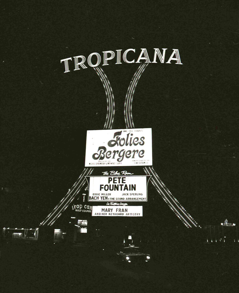 Tropicana Las Vegas 1969 Marquee Folies Bergere