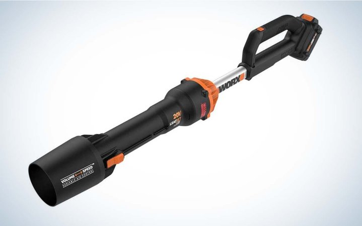 worx battery powered leaf blower 20v