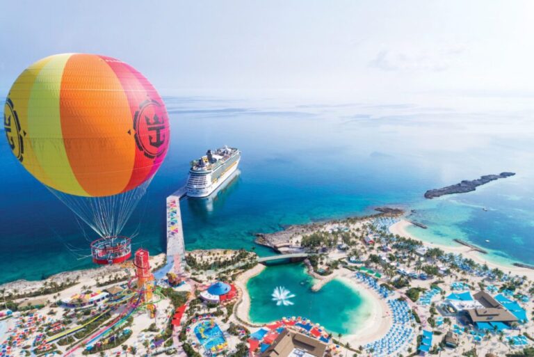 aerial view of CocoCay by Royal Caribbean 1024x684