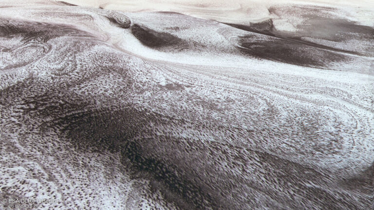 mars icy hills