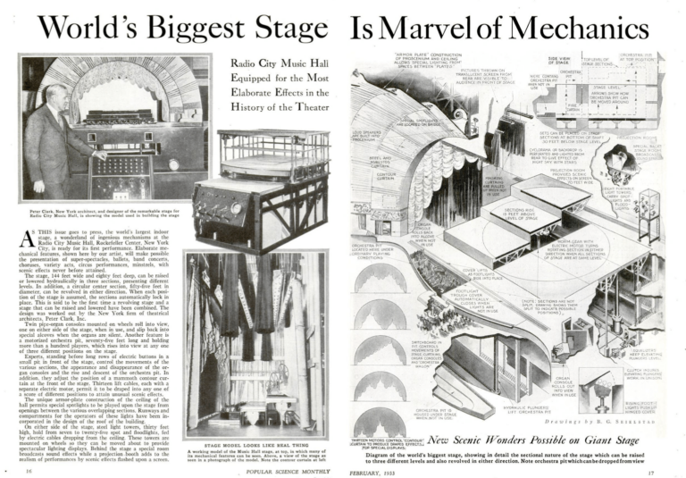 popular science 1933 radio city music hall article